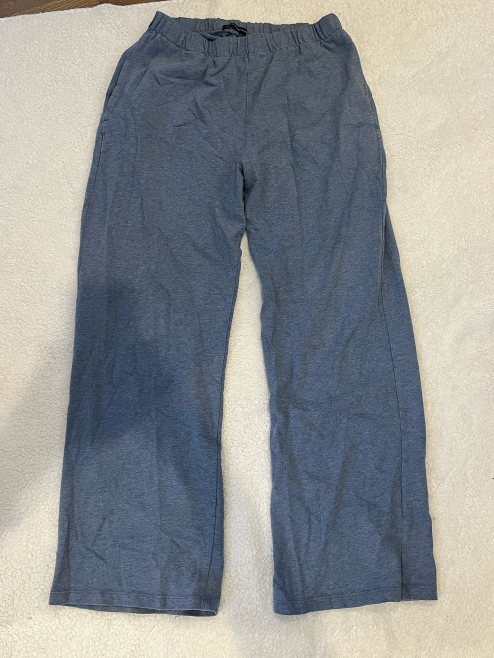 Brandy Melville Wide Leg Pants in Heather Blue